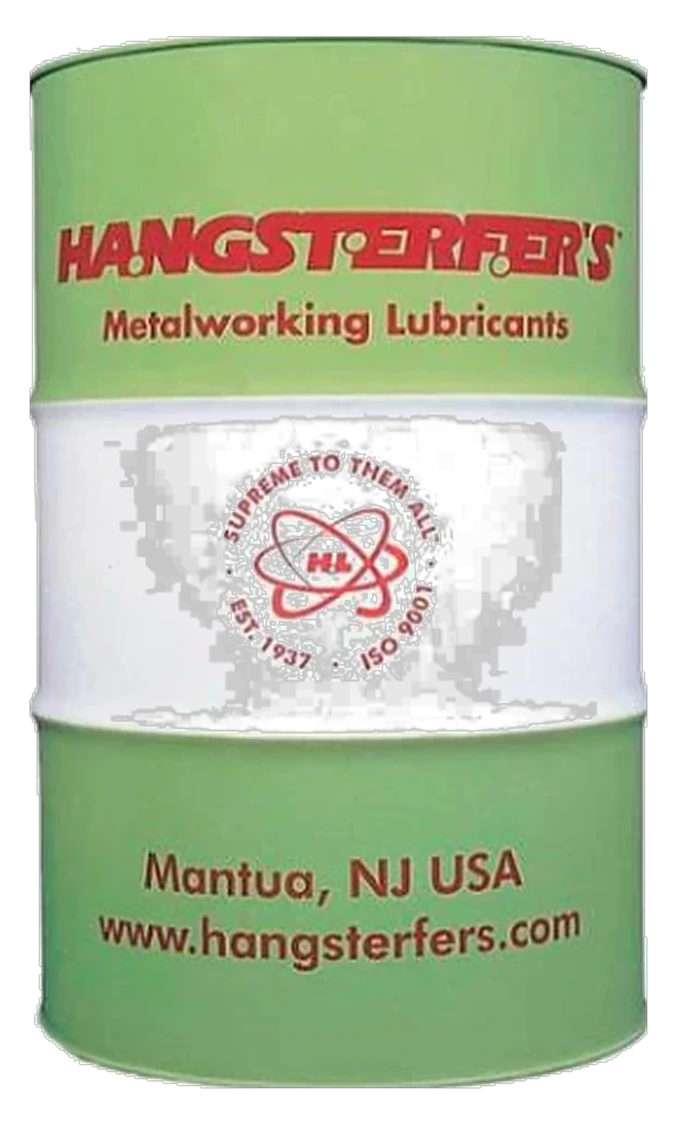 Hangsterfer's metalworking lubricants drum